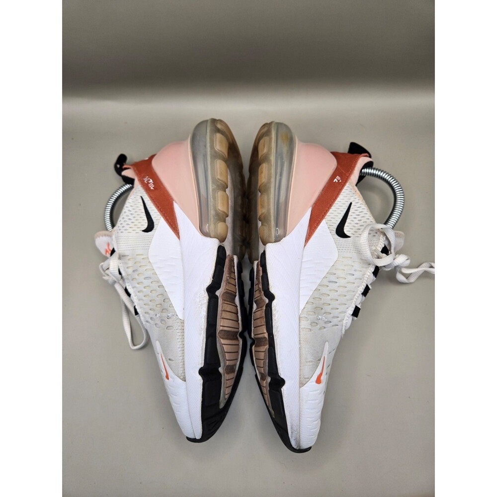 Nike Air Max 270 Shoes Women's 8 White Burnt Sunrise Athletic Running Sneakers - Picture 7 of 9